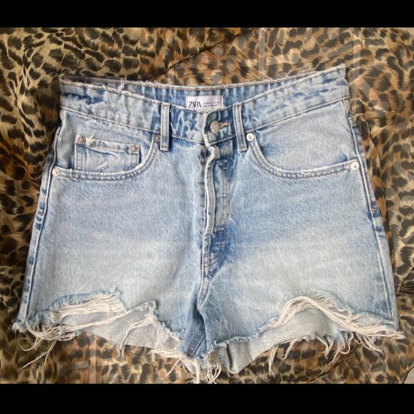 Y2k Jean Shorts Zara Brandy Melville - Picture 1 of 2